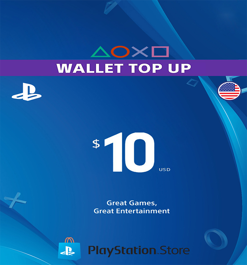 Carte Playstation Network 10$ USA