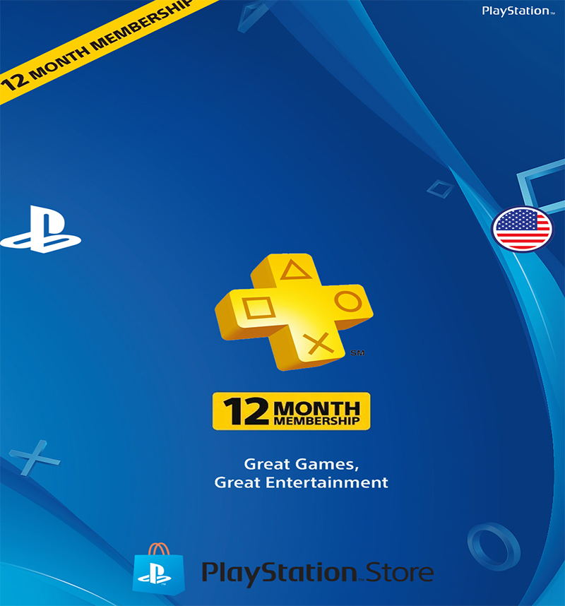 Abonnement Playstation Plus 12 Mois USA