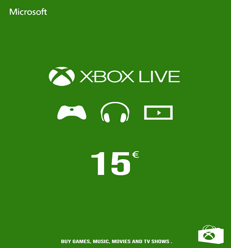 Xbox Live Carte Cadeau 15 EUR