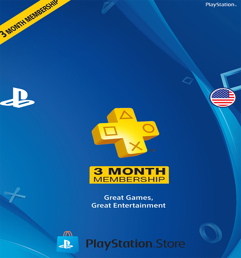 Abonnement Playstation Plus 3 Mois USA